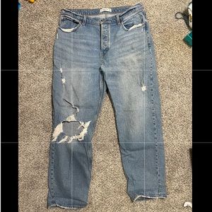 Abercrombie Jeans size 34/14 dad high rise